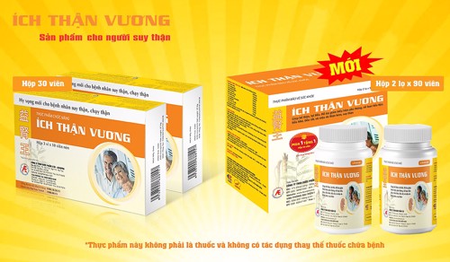 Thông báo đặc biệt: Ích Thận Vương ra mắt dạng đóng gói “khủng” hơn, giá tiết kiệm hơn